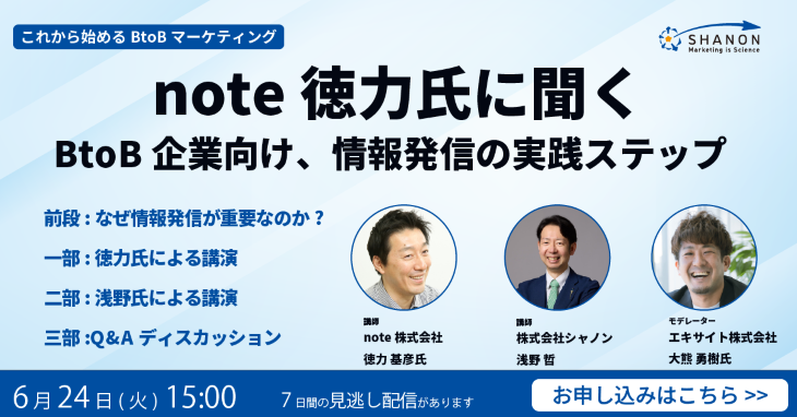 note徳力氏に聞く BtoB企業向け、情報発信の実践ステップ